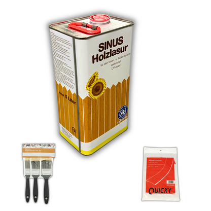Sinus Holzlasur-Set, 5 Liter