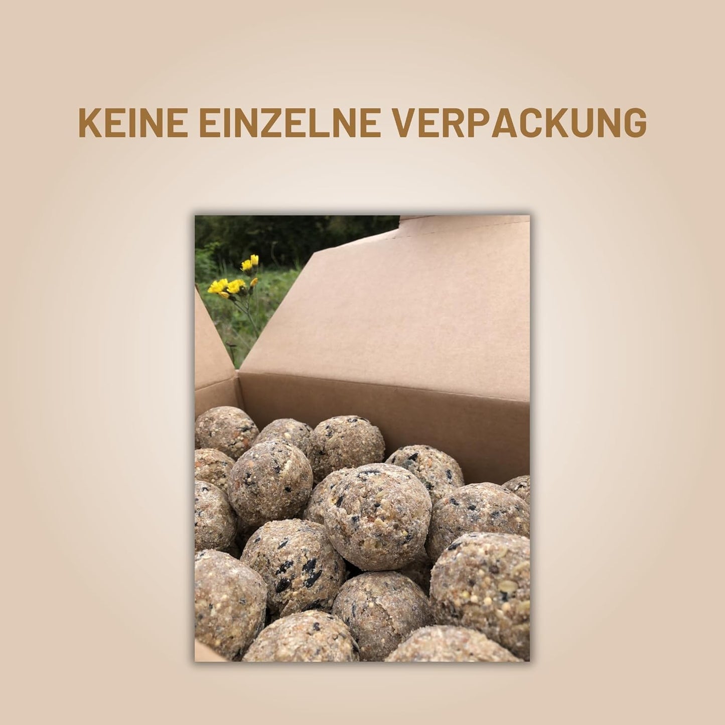 Meisenknödel Naturfutter, 50 Stück
