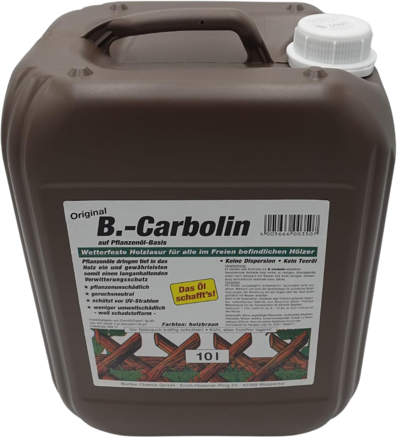 B.Carbolin Holzanstrich, 10 Liter